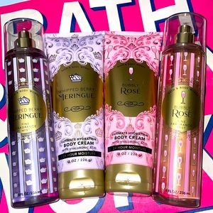 Bath And Body Works whipped berry meringue and bubbly rose
